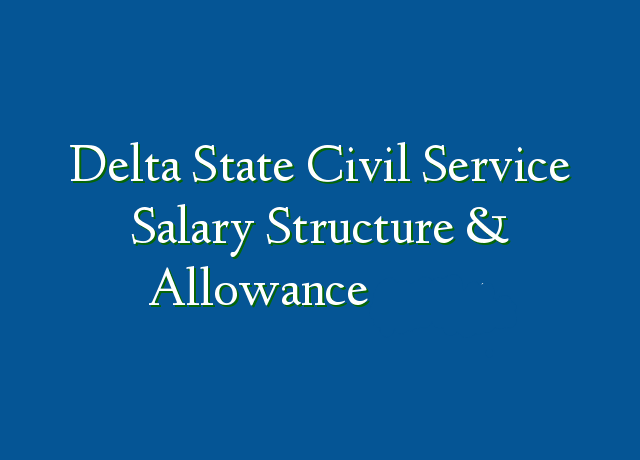 Delta State Civil Service Salary Structure